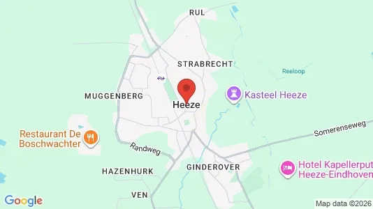 Commercial properties for rent i Heeze-Leende - kort over placeringen