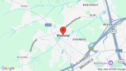 Kantorruimte te huur i Wemmel - kort over placeringen