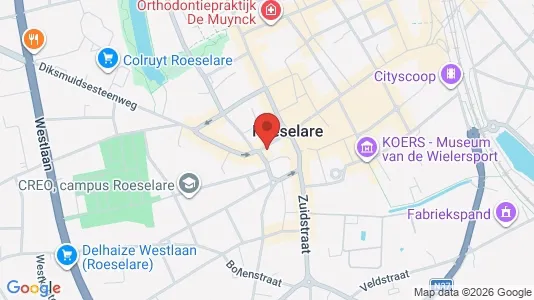 Gewerbeflächen zur Miete i Roeselare - kort over placeringen