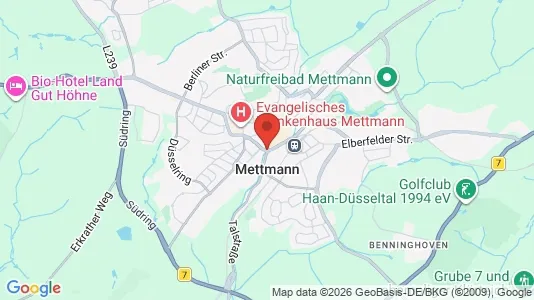 Kontorslokaler för uthyrning i Mettmann - kort over placeringen