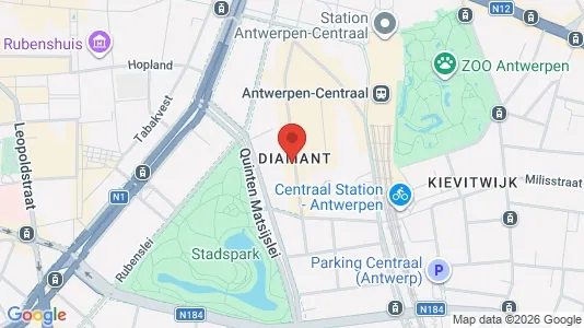 Commercial properties for sale i Stad Antwerp - kort over placeringen
