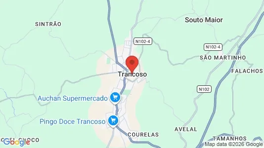 Commercial properties for rent i Trancoso - kort over placeringen