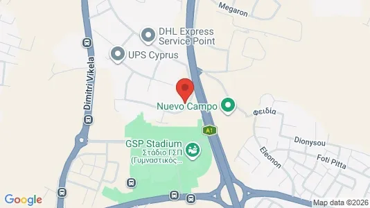 Nieruchomości komercyjne Na sprzedaż i Nikozja Strovolos - kort over placeringen