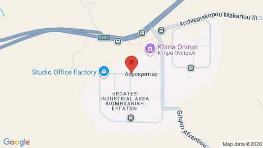 Industrial properties for sale i Ergates - kort over placeringen