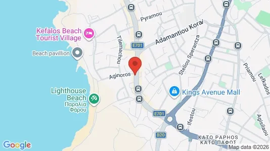 Företagslokaler till salu i Paphos - kort over placeringen