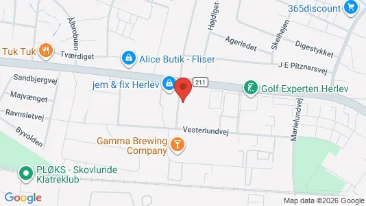 Office spaces for rent i Herlev - kort over placeringen
