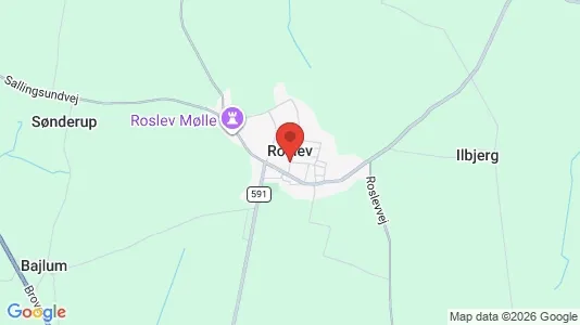 Propiedades comerciales En alquiler i Roslev - kort over placeringen