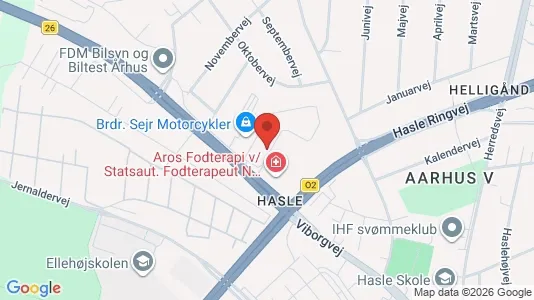 Warehouses for rent i Aarhus V - kort over placeringen