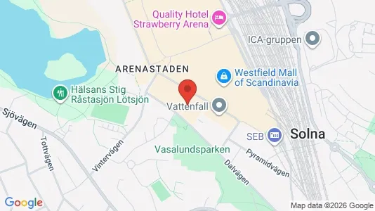 Toimistotilat Vuokrattavana i Solna - kort over placeringen