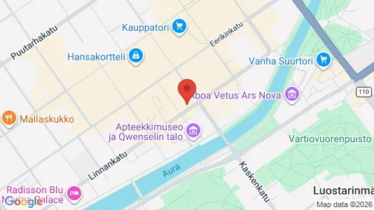 Office spaces for rent i Turku - kort over placeringen