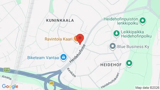 Commercial properties for rent i Vantaa - kort over placeringen