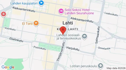 Lokaler til leie i Lahti - kort over placeringen