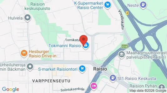 Büros zur Miete i Raisio - kort over placeringen