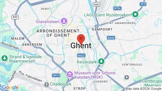 Büros zur Miete i Stad Gent - kort over placeringen