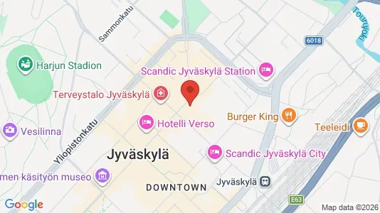 Office spaces for rent i Jyväskylä - kort over placeringen