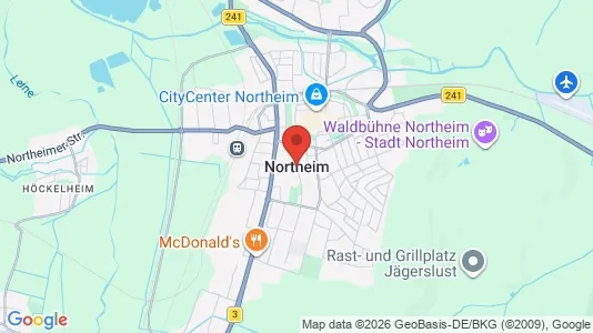 Restauranter til leie i Northeim - kort over placeringen