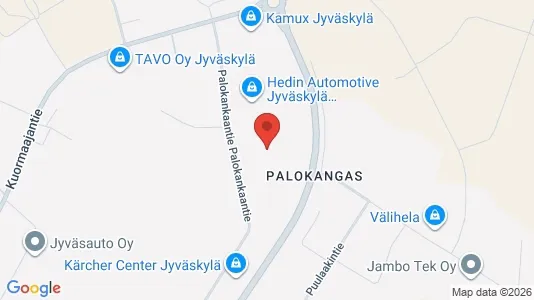 Lager zur Miete i Jyväskylä - kort over placeringen