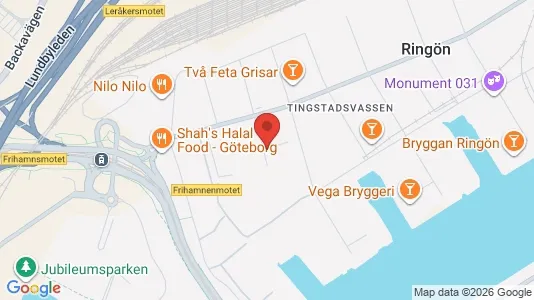 Warehouses for rent i Lundby - kort over placeringen