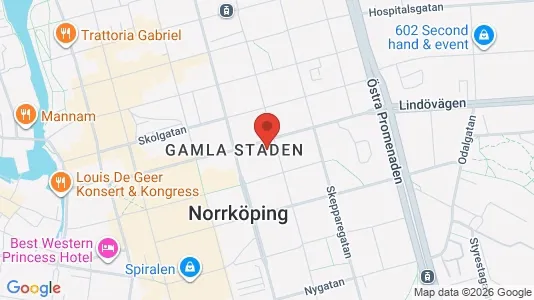 Commercial properties for rent i Norrköping - kort over placeringen