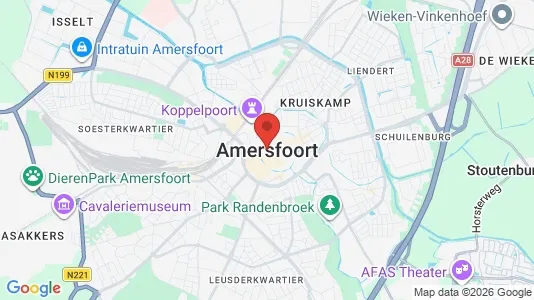 Butikslejemål til leje i Amersfoort - kort over placeringen