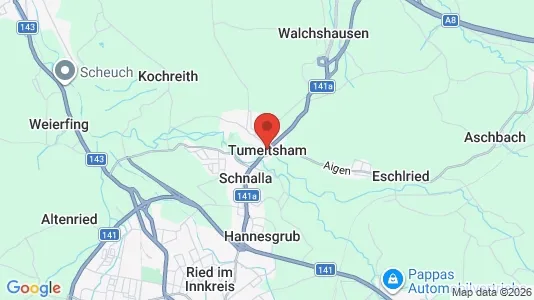 Commercial properties for sale i Tumeltsham - kort over placeringen