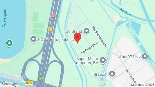 Toimistotilat Vuokrattavana i Den Bosch - kort over placeringen