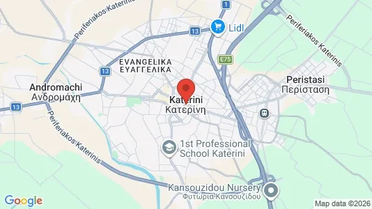Ladenlokale zur Miete i Katerini - kort over placeringen