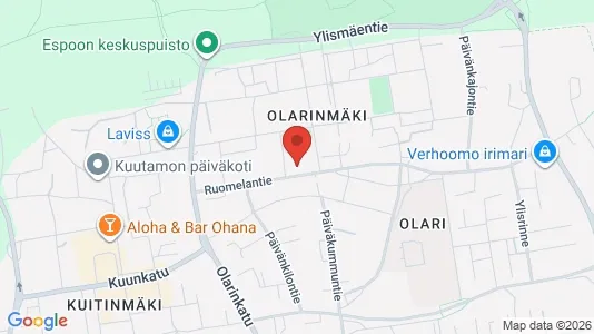 Commercial properties for rent i Espoo - kort over placeringen