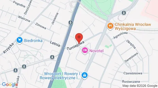 Kontorslokaler för uthyrning i Wrocław - kort over placeringen