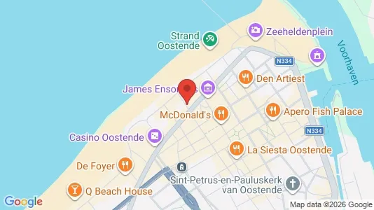 Büros zur Miete i Oostende - kort over placeringen