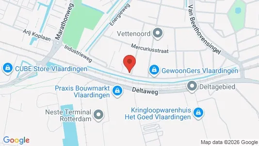 Liikekiinteistöt Vuokrattavana i Vlaardingen - kort over placeringen