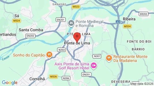 Gewerbeflächen zur Miete i Ponte de Lima - kort over placeringen