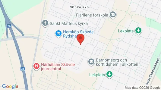 Propiedades comerciales En alquiler i Skövde - kort over placeringen