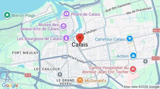 Propiedades comerciales En venta i Calais - kort over placeringen