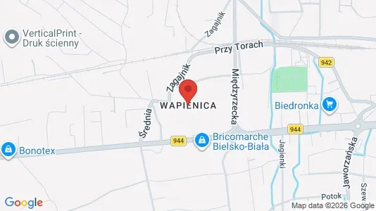 Office spaces for rent i Bielsko-Biała - kort over placeringen