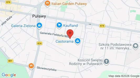Espacios de oficina En alquiler i Puławski - kort over placeringen
