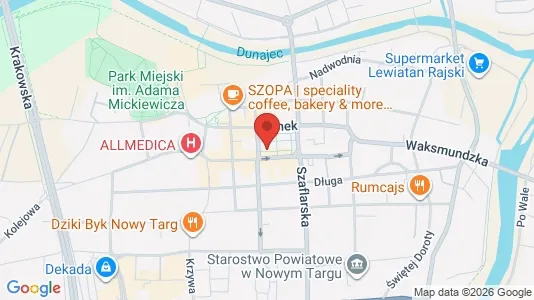 Office spaces for rent i Nowotarski - kort over placeringen
