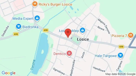 Espacios de oficina En alquiler i Łosicki - kort over placeringen