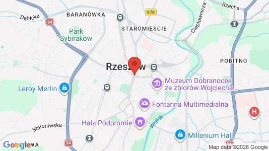 Lokale biurowe Do wynajęcia i Rzeszowski - kort over placeringen