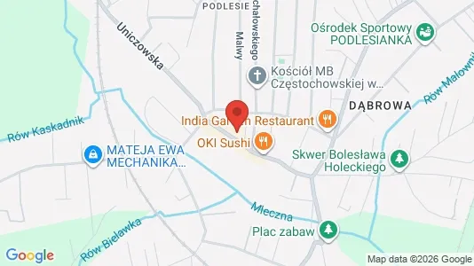 Office spaces for rent i Katowice - kort over placeringen