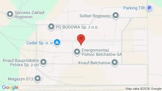 Kantorruimte te huur i Bełchatowski - kort over placeringen