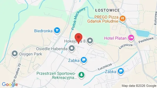 Kontorslokaler för uthyrning i Gdańsk - kort over placeringen