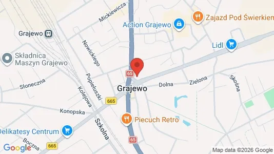 Kontorlokaler til leje i Grajewski - kort over placeringen