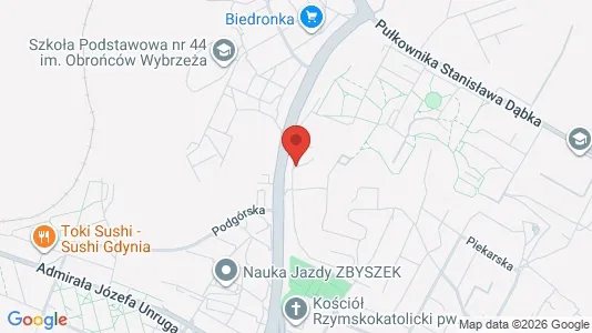Office spaces for rent i Gdynia - kort over placeringen