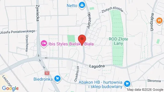 Kontorer til leie i Bielsko-Biała - kort over placeringen