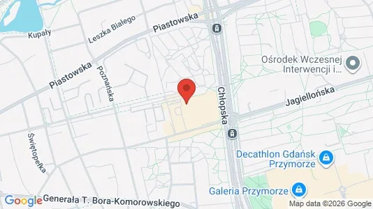 Kontorer til leie i Gdańsk - kort over placeringen