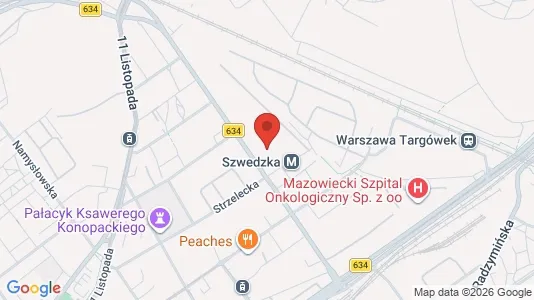 Toimistotilat Vuokrattavana i Varsova Praga-Północ - kort over placeringen
