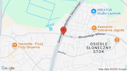 Office spaces for rent i Białystok - kort over placeringen