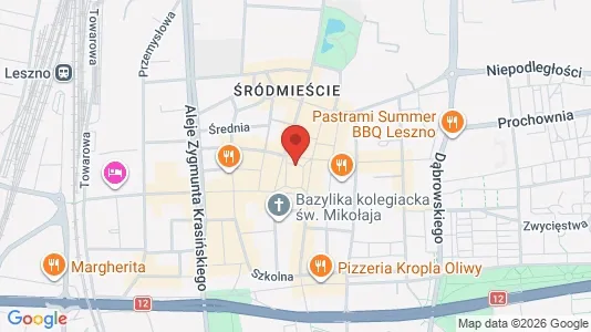Kontorlokaler til leje i Leszczyński - kort over placeringen