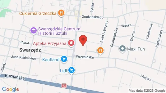 Office spaces for rent i Poznański - kort over placeringen